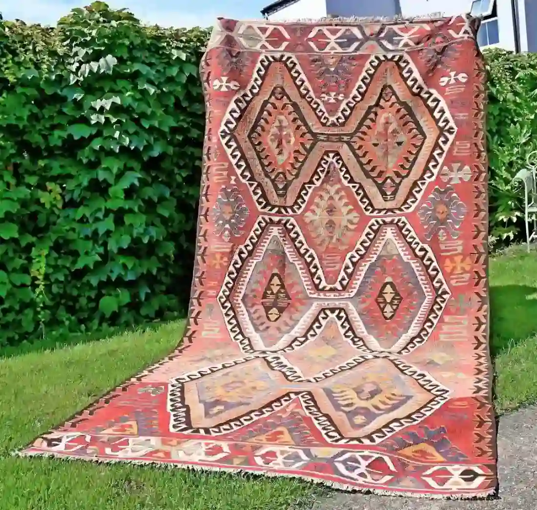 Main Image for Mid 20th Century, Anatolian Mersin Anamur, Nomadic Yoruk Tribal Kilim.