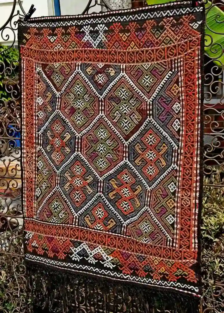 Main Image for Genuine Tribal, Nomadic Turkish Kilim. Hand Woven in the Taurus Mountains.