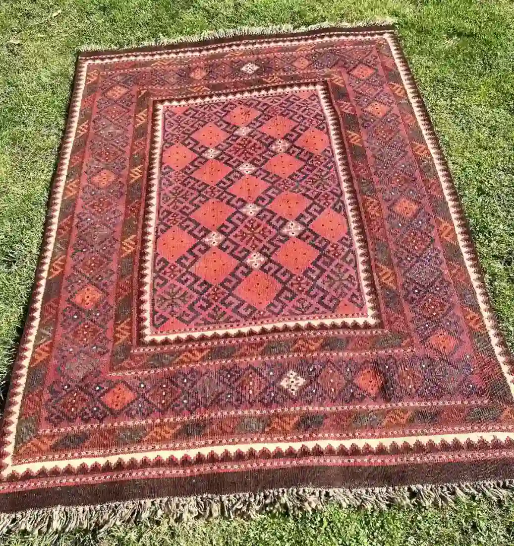 Main Image for Finely woven, best quality Ghalmori/Maimana wool kilim from Afghanistan.