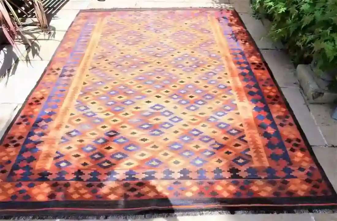 Main Image for Extremely Beautiful, Vintage 1980's Maimana Kilim, from Northern Afghanistan.