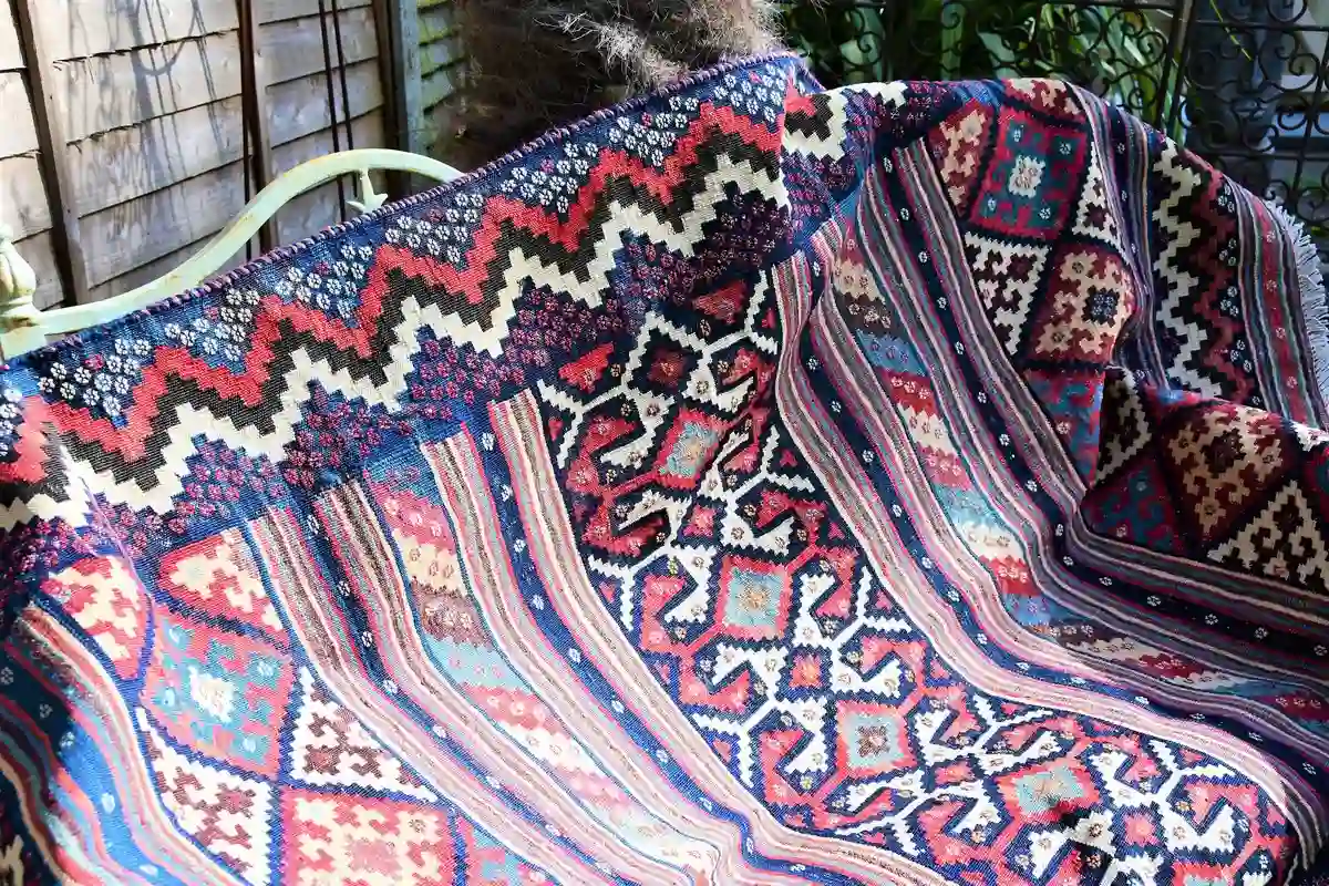 Main Image for Gorgeous Vintage 1950's Afshar Kilim from Kerman Province in Southeast Iran