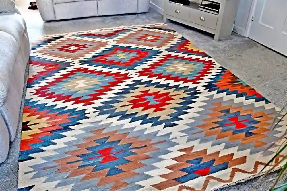 Main Image for Superb, Afghan Kilim. Unique, eye-catching Traditional Nomadic design.