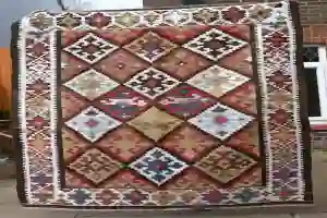 Persian Rug - Lovely old Vintage 1950's, Persian Bakhtiari Tribe Kilim., Size: 170cm x 122cm