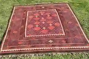 Afghan Rug - Finely woven, best quality Ghalmori/Maimana wool kilim from Afghanistan., Size: 152 cm x  115cm