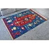 Thumbnail Image 7 of Attractive, Hand woven Afghan Kilim. Blue and Red.