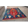 Thumbnail Image 8 of Attractive, Hand woven Afghan Kilim. Blue and Red.